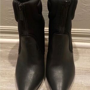 Michael Kors Uma Leather and Scuba Ankle Boot